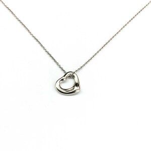 Tiffany & Co Open Heart Necklace Sterling Classic Accessory Kantei kyoku Oyama